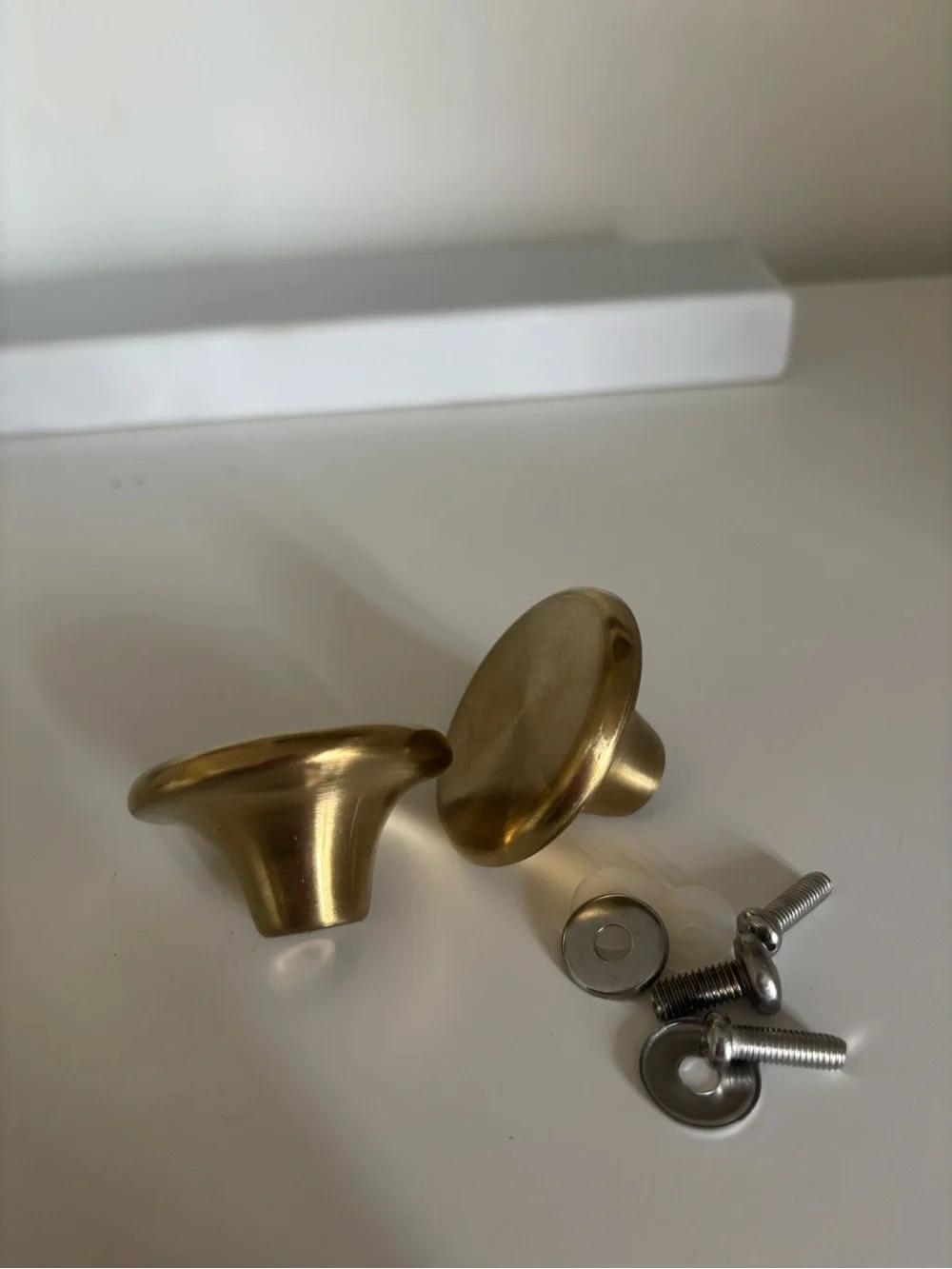2pc Gold Stainless Steel Dutch Oven Cookware Lid Knob Set w/ Screws & Washers